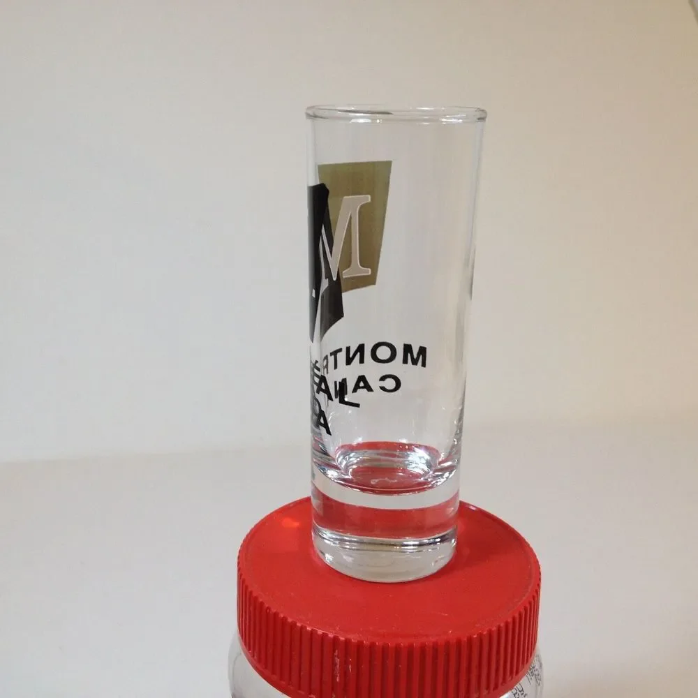 Vintage Montreal Canada Shooter Shot Glass Logo Design